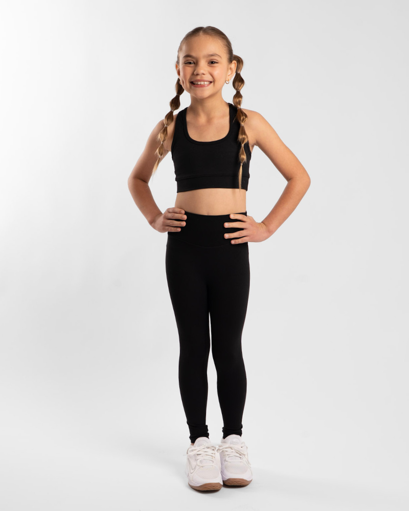 Kids Staple Full Length Legging - Onyx