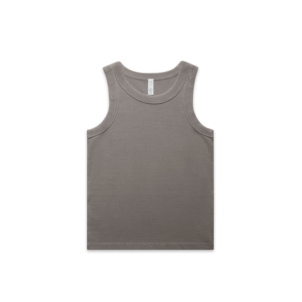 Wo's Faded Organic Rib Tank 4034 - Faded Grey
