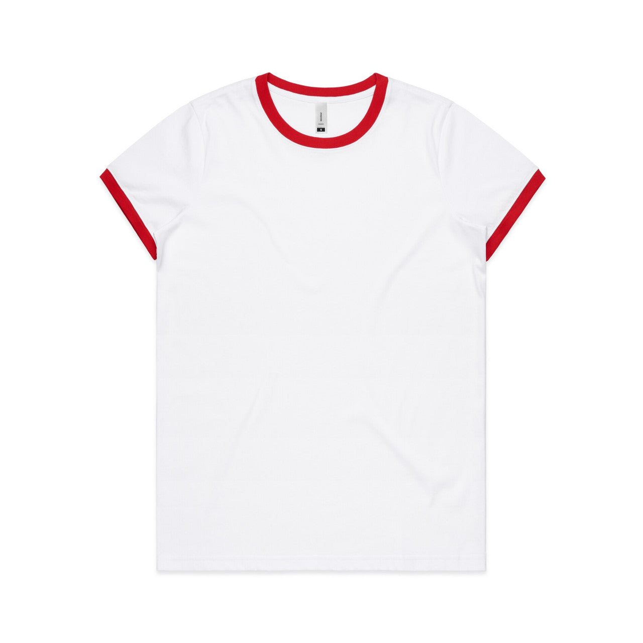 Wo's Maple Ringer Tee 4053 - White/Red