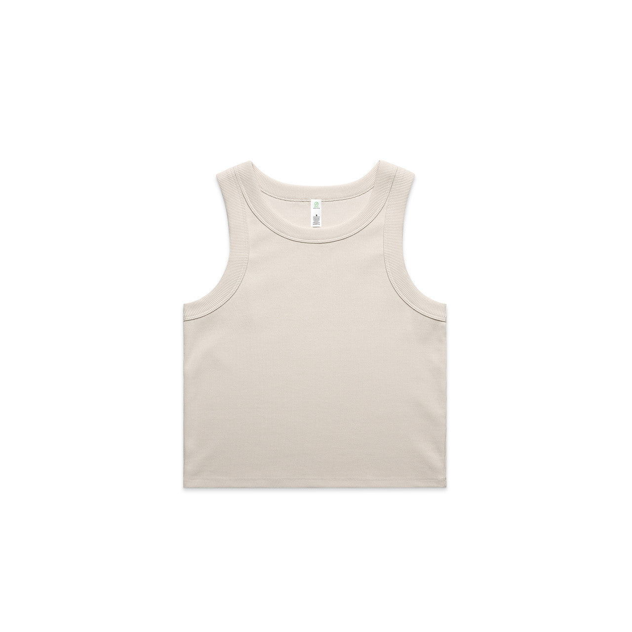 Wo's Organic Rib Crop Tank 4064G - Bone