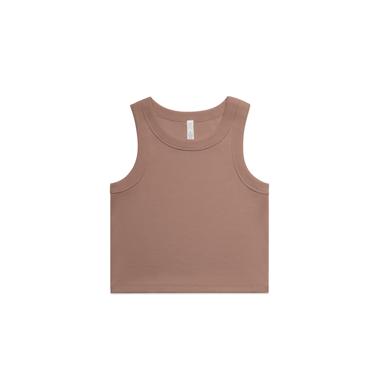 Wo's Organic Rib Crop Tank 4064G - Hazy Pink