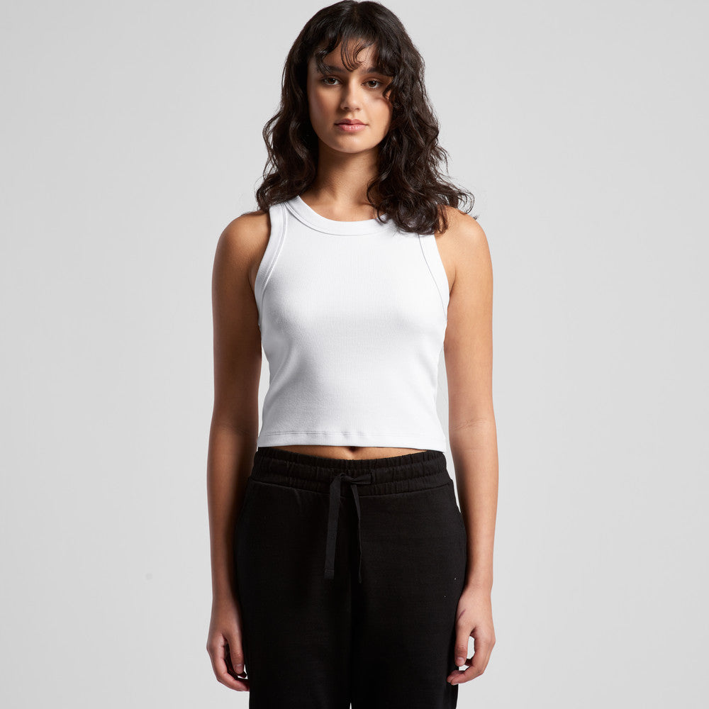 Ladies Organic Rib Crop Tank