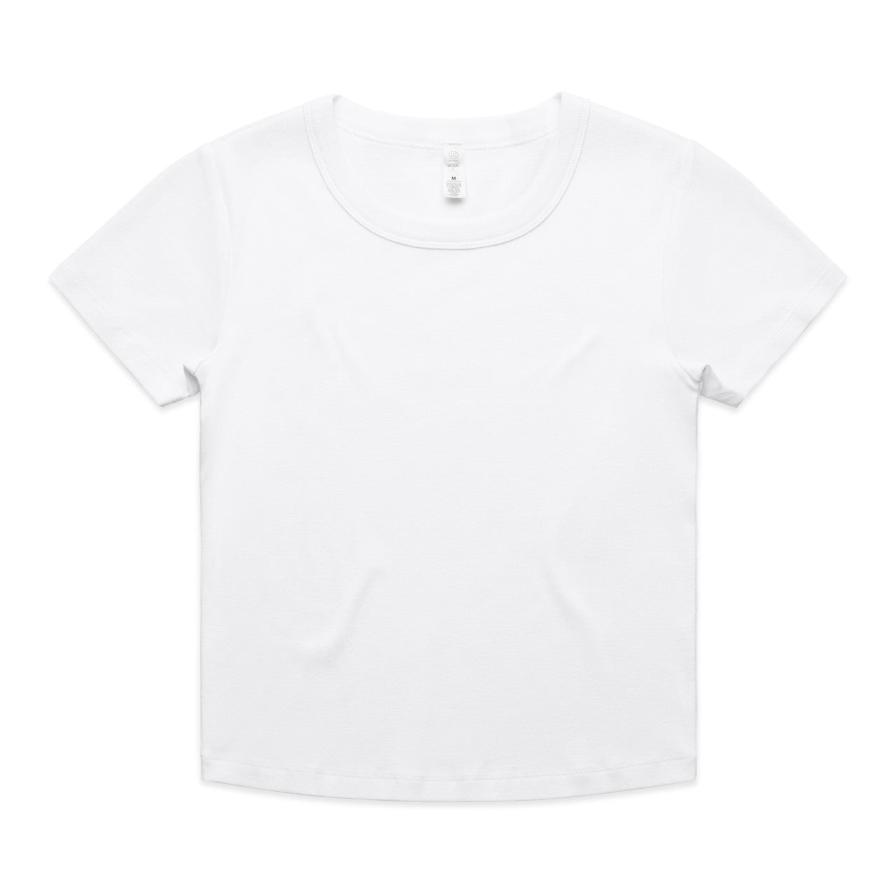Wo's Organic Rib Baby Tee 4074 - White