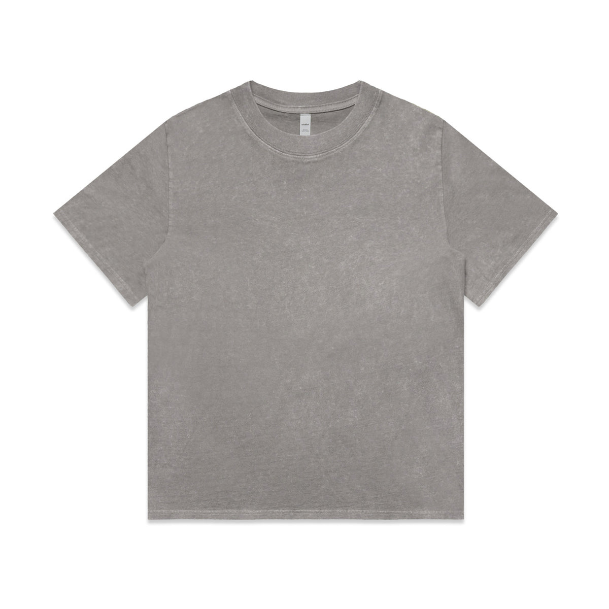 Wo's Stone Wash Heavy Tee 4085 - Grey Stone