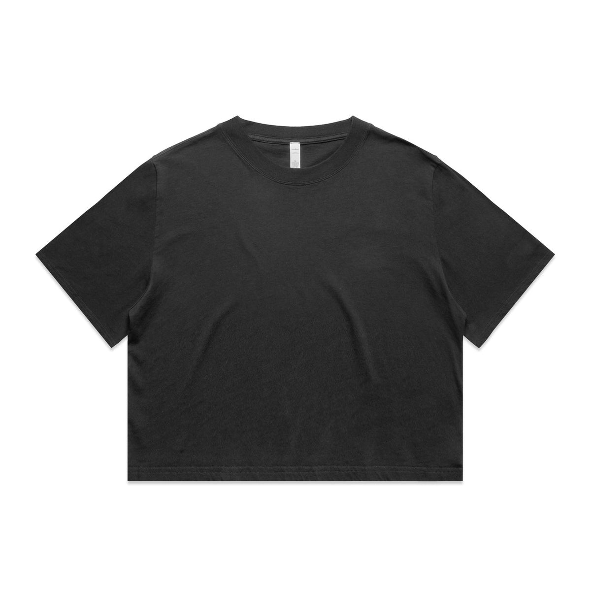 Wo's Heavy Faded Crop Tee 4089 - Faded Black