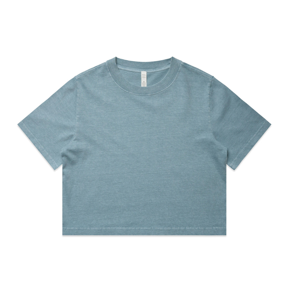 Wo's Heavy Faded Crop Tee 4089 - Faded Chalk