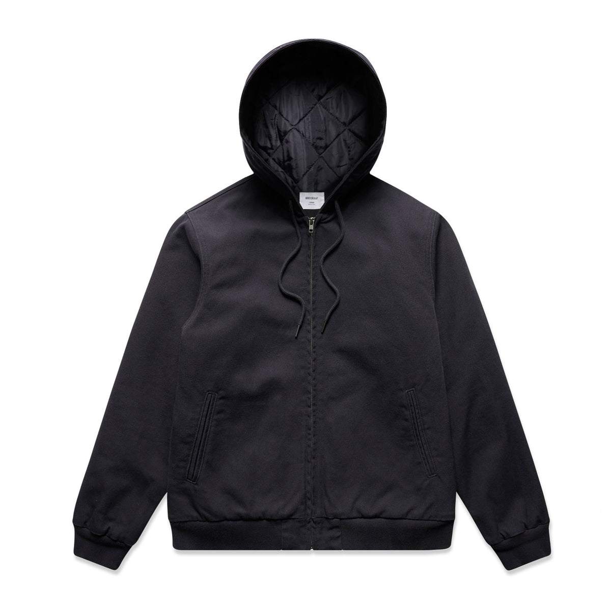 Canvas Bomber Hood Jacket 5532 - Ink Blue