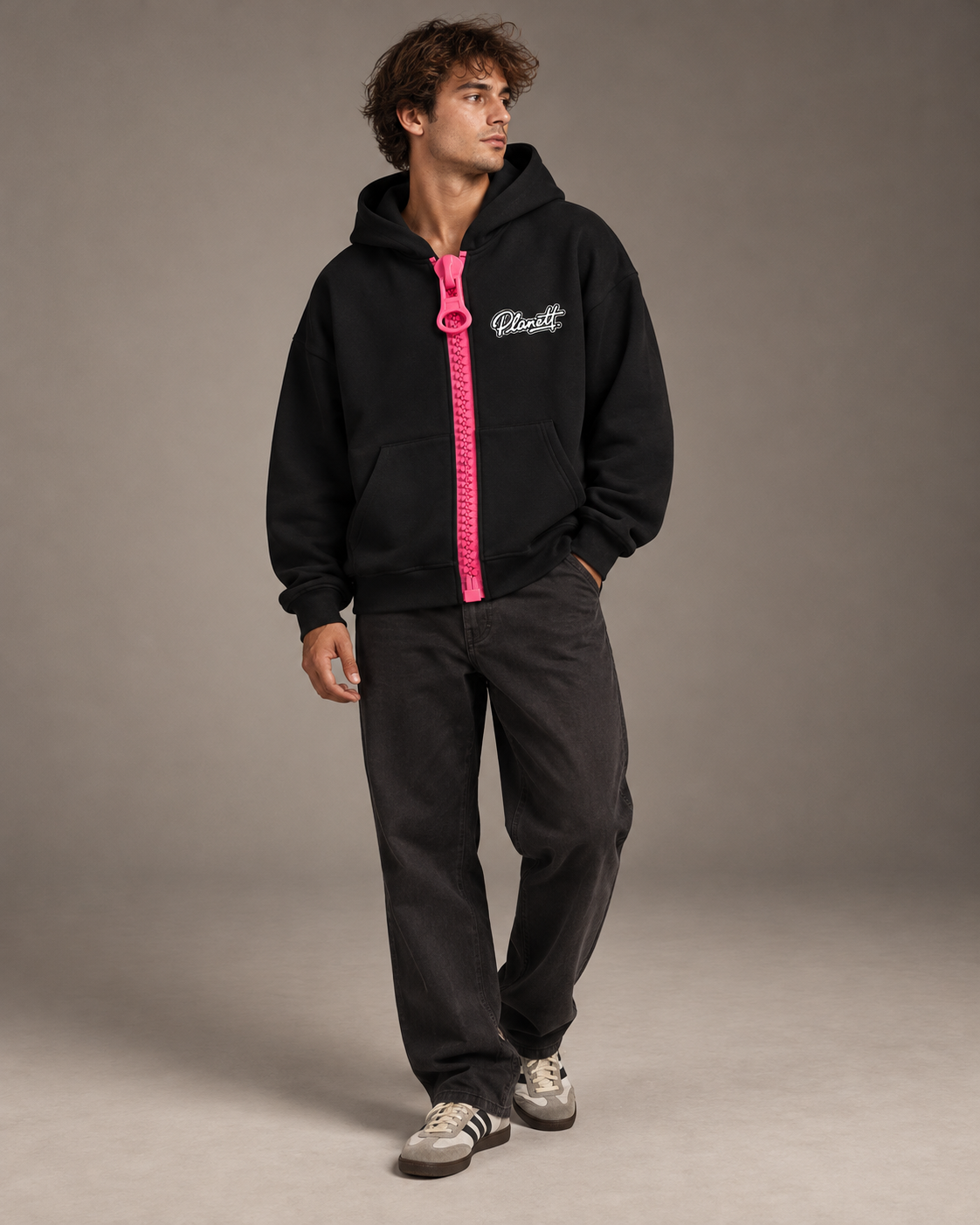Chunky Zip Oversized Hoodie | Boxy