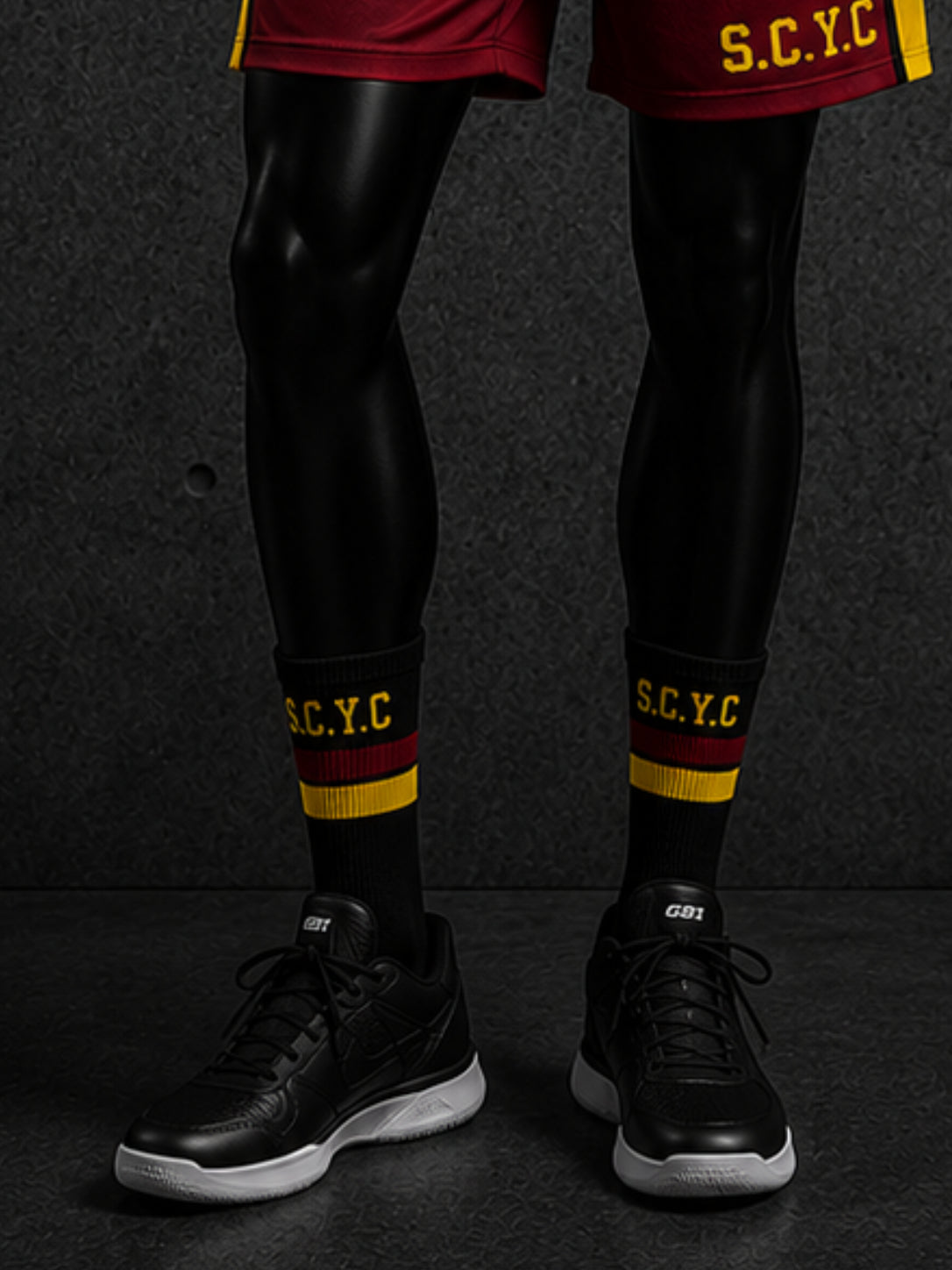 SCYC Black Crew Socks