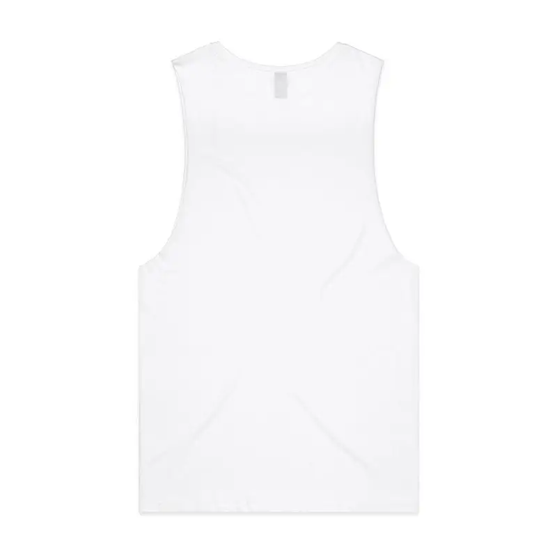 White sleeveless shirt.