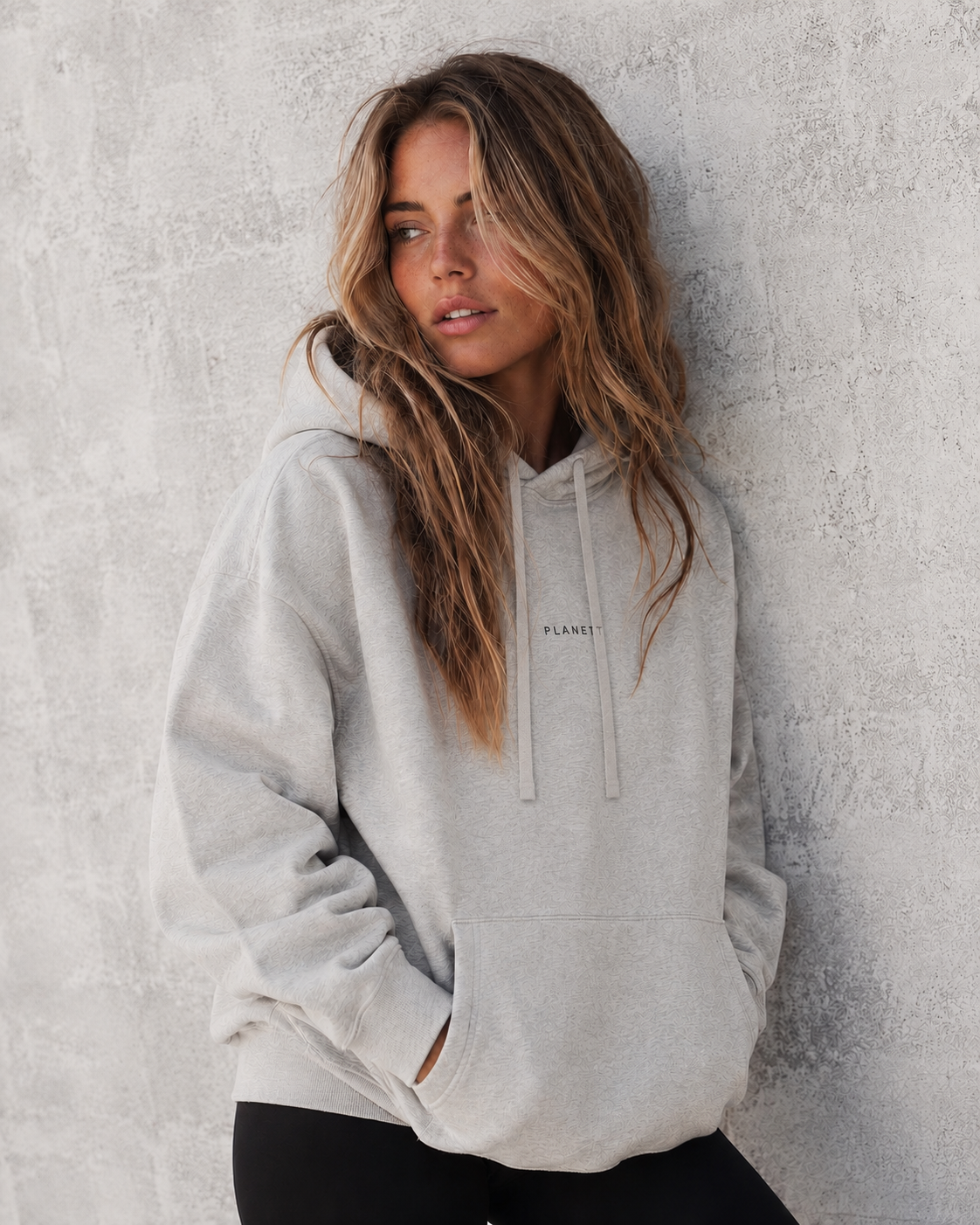 Grey Oversized Heavy Hoodie