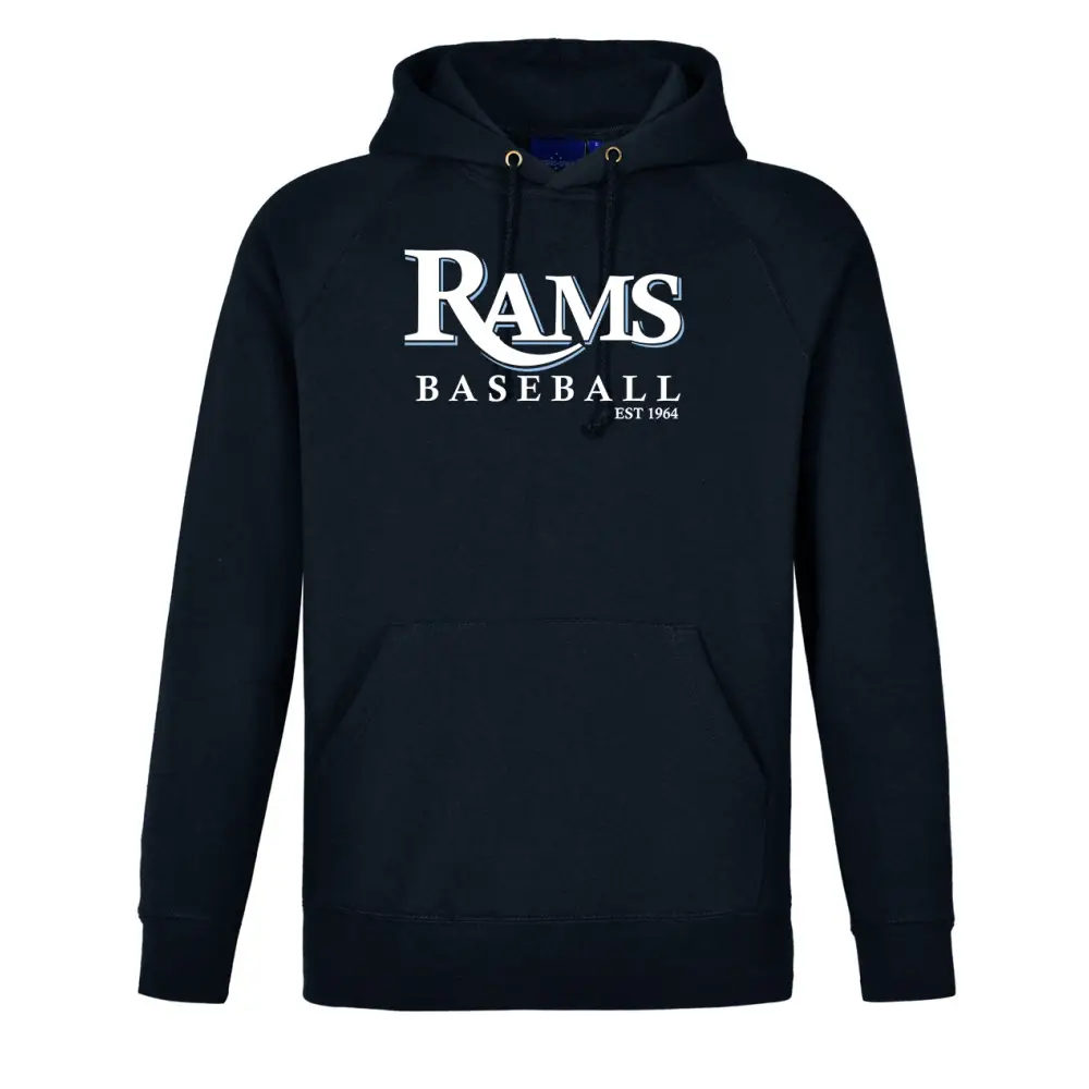 Navy blue hoodie.