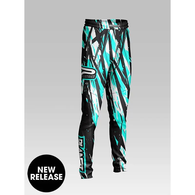Patterned athletic pants.