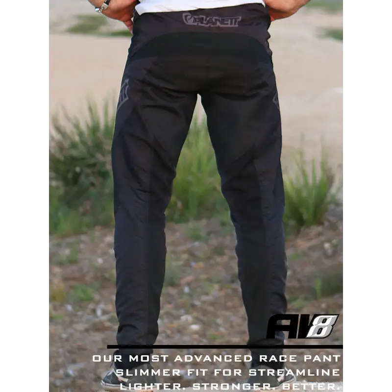 Black racing pants.