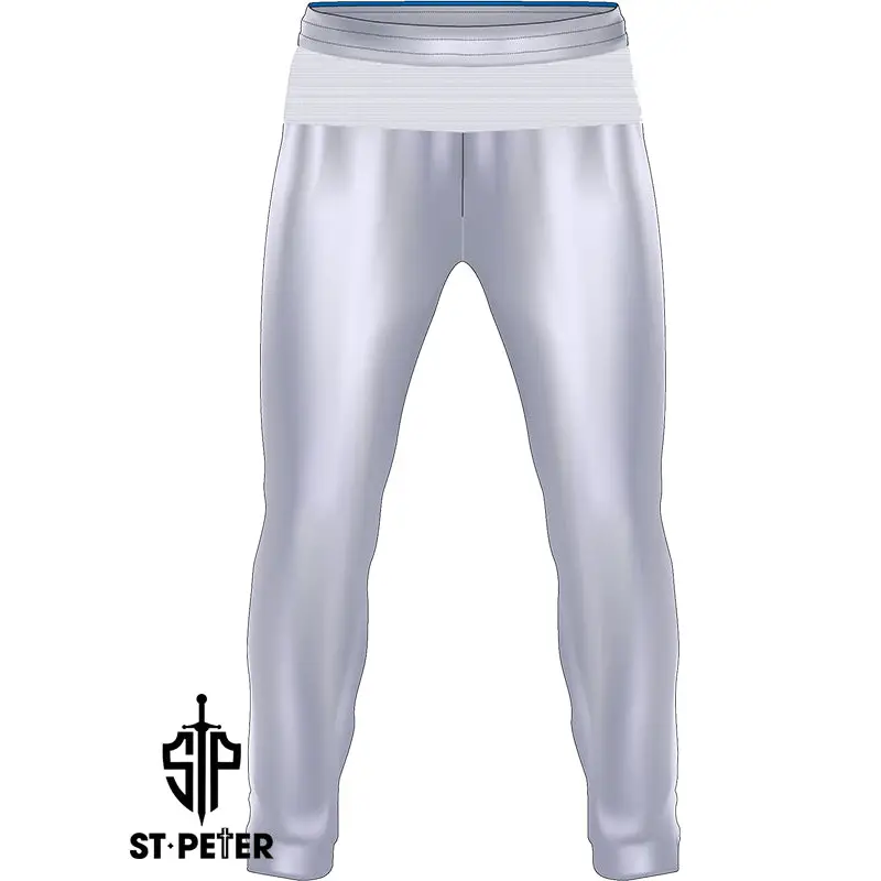 Silver athletic leggings.