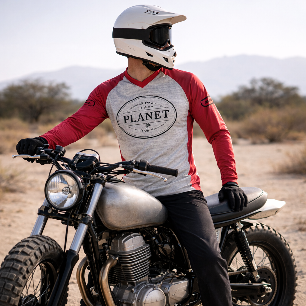 White and black motocross helmet with a visor