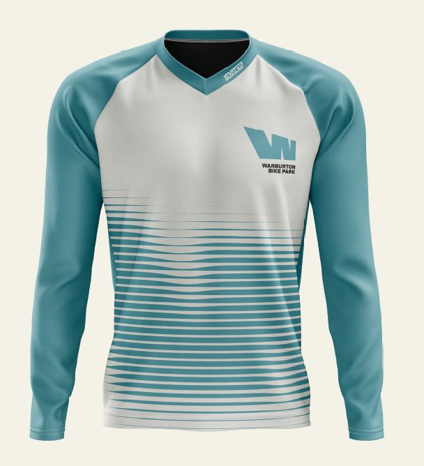 Long-sleeved cycling jersey.