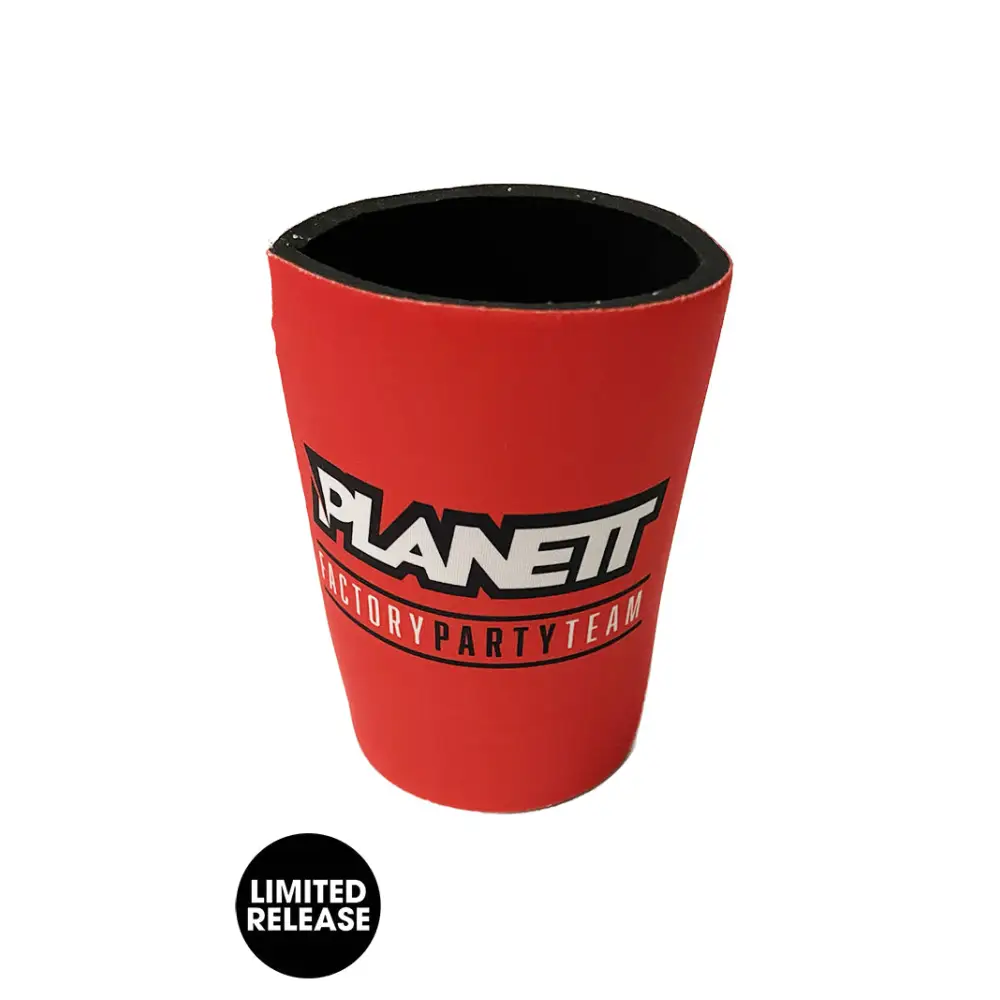 Red drink insulator.