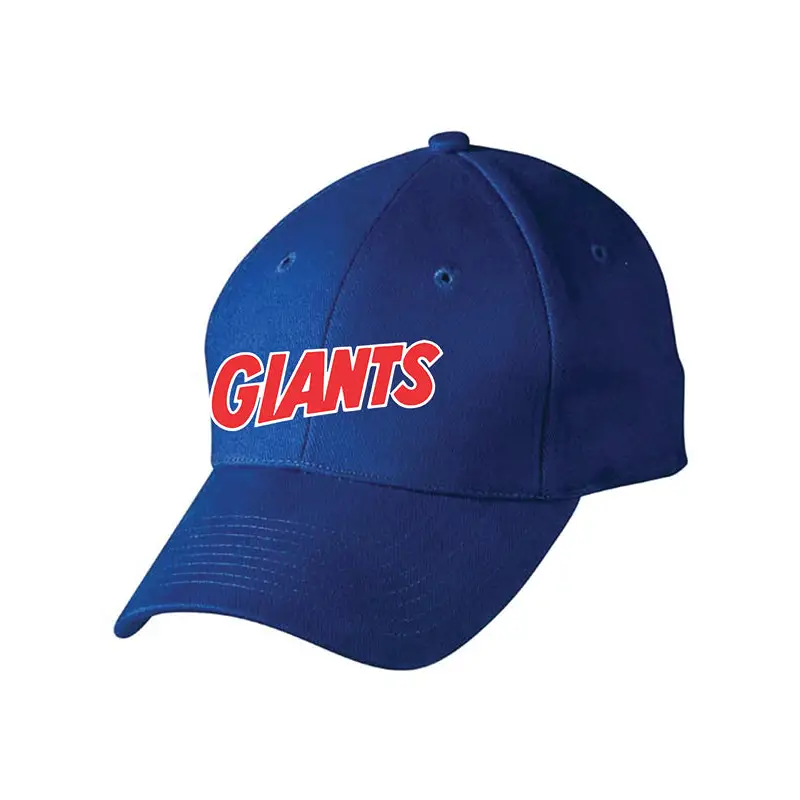 Blue baseball cap with ’GIANTS’ lettering.