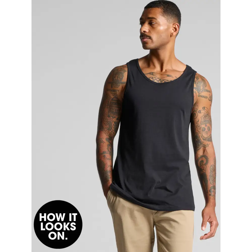 Black tank top.