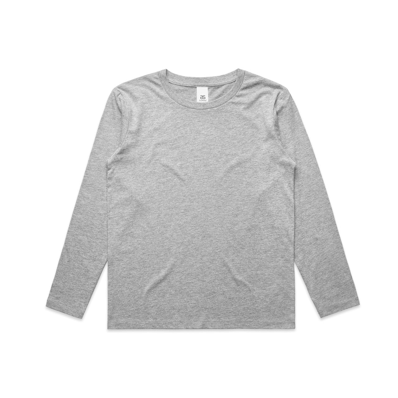 Kids Staple L/S Tee 3007 - Grey Marle