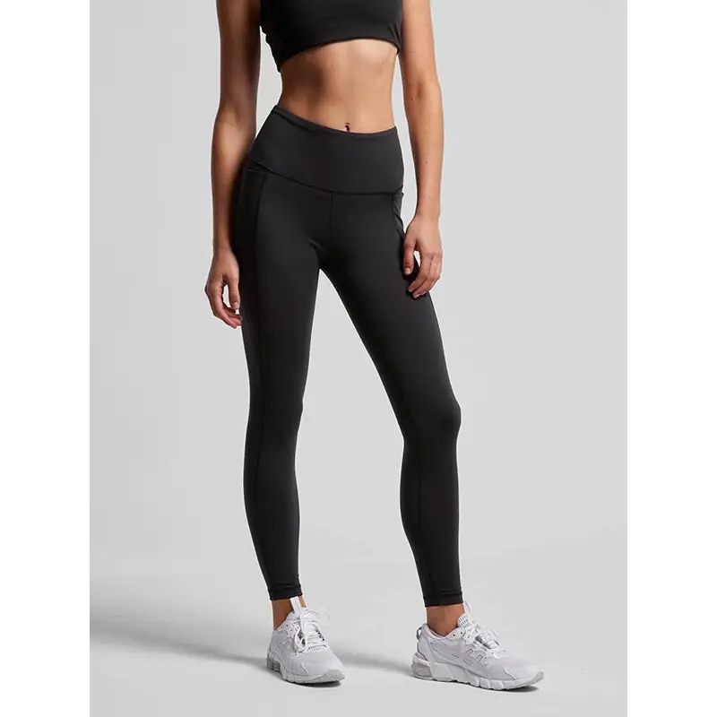 Black athletic leggings.