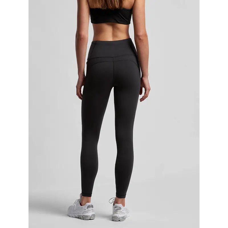 Black athletic leggings.