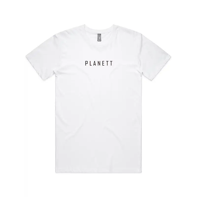 White t-shirt.