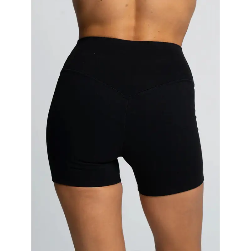Black athletic shorts.