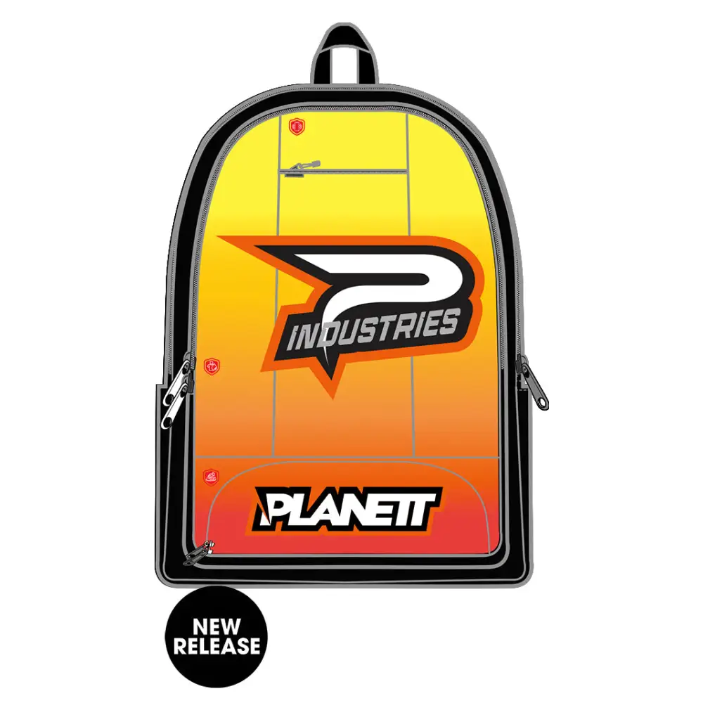 Colorful backpack with logo.