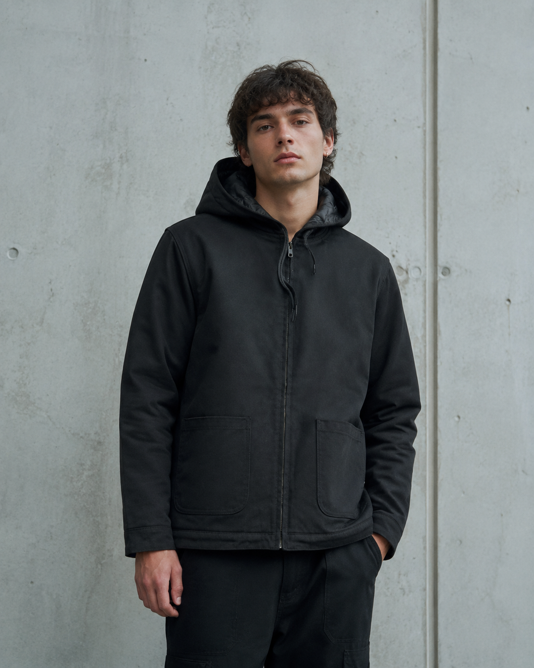 Canvas Heavy Hooded Jacket 5529
