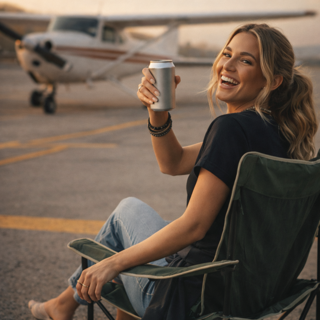 Silver aluminum beverage can