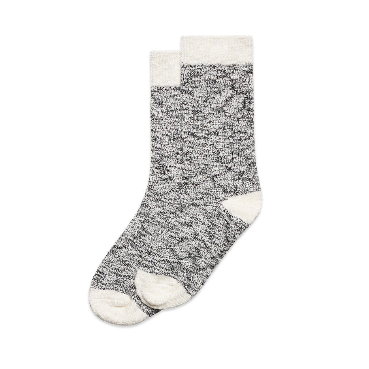 Slub Socks (2 Pairs) 1217 - Black/Natural