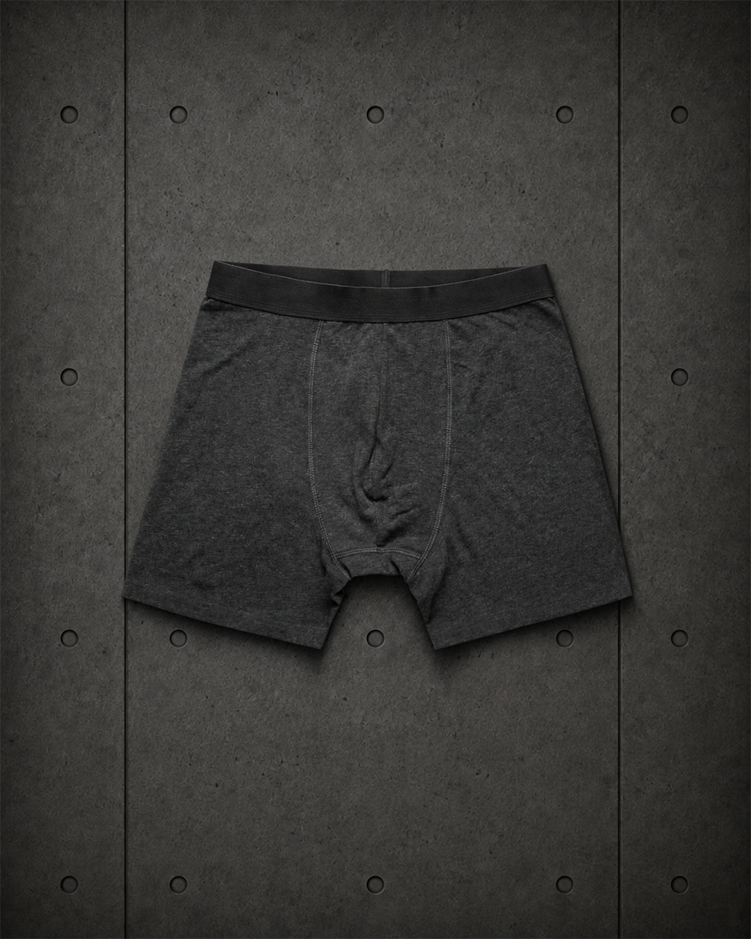 Trunks 1211 blank product on dark industrial concrete background