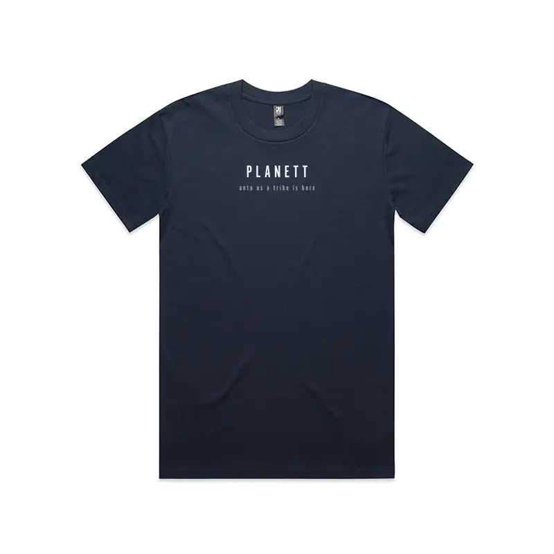 Navy blue t-shirt.