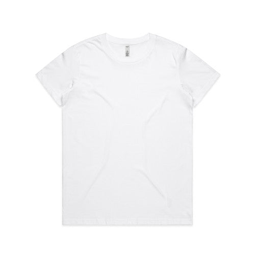 White v-neck t-shirt with short sleeves and ribbed neckline, made of cotton.