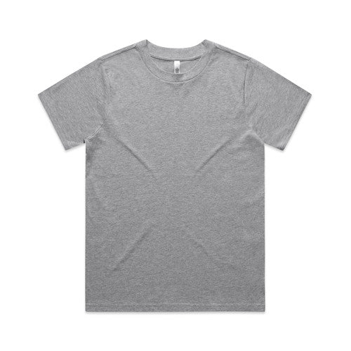 Gray textured t-shirt with a crew neck and short sleeves.