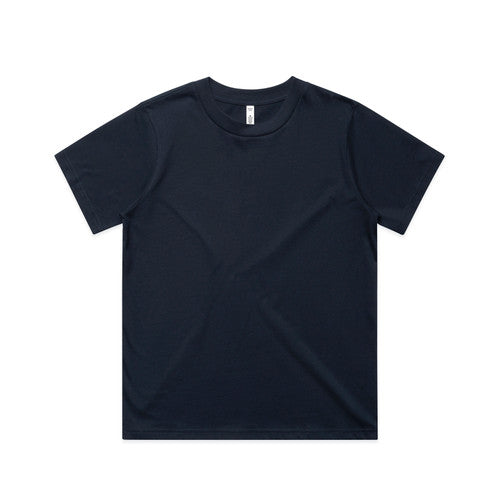 Black t-shirt with short sleeves and a crew neck, made of cotton.