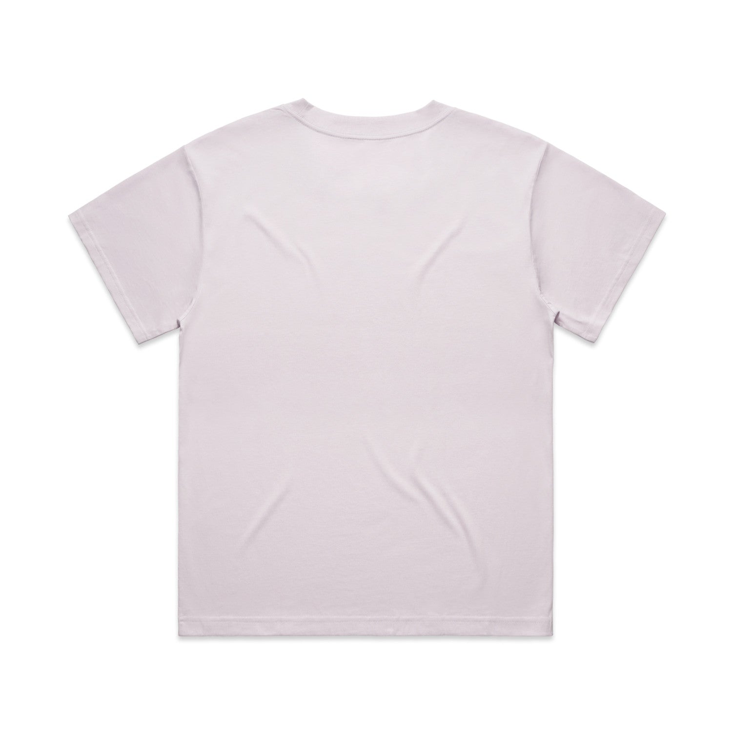 White t-shirt with a simple design and short sleeves.