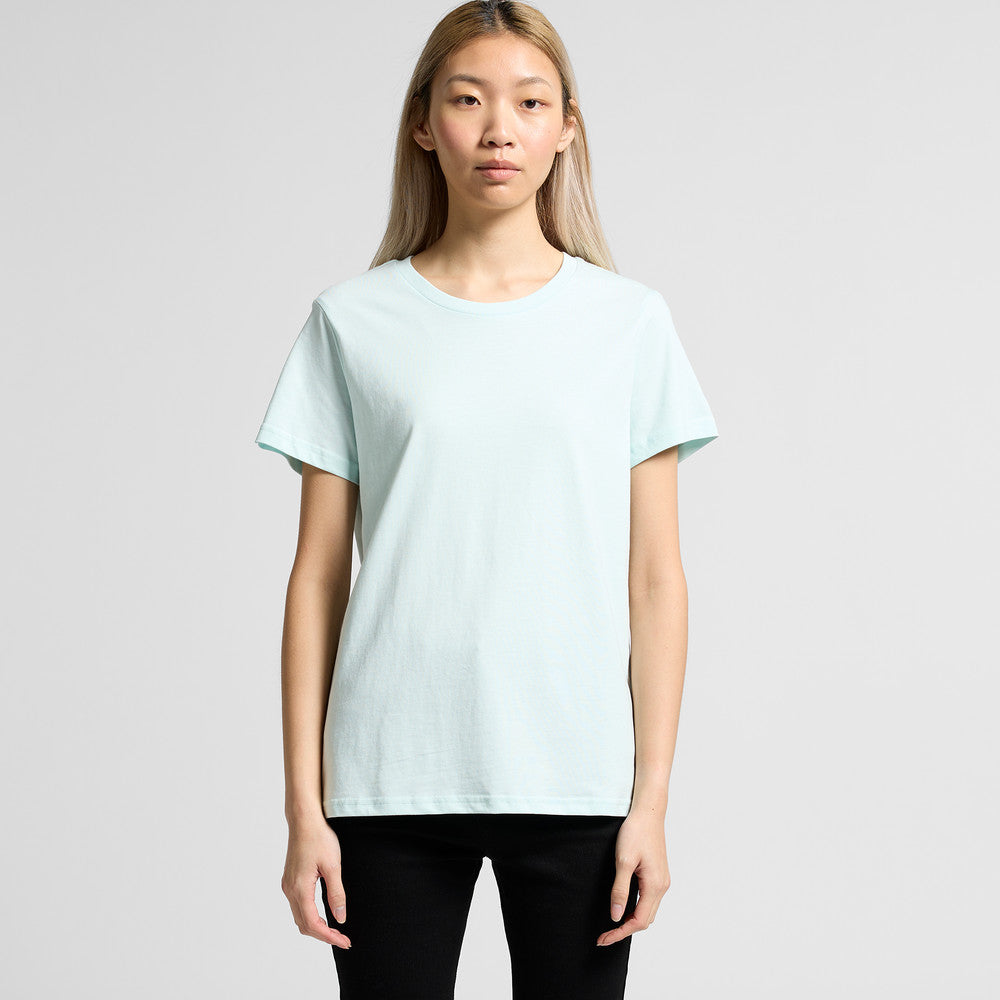 Light blue oversized t-shirt with short sleeves and a crew neck.