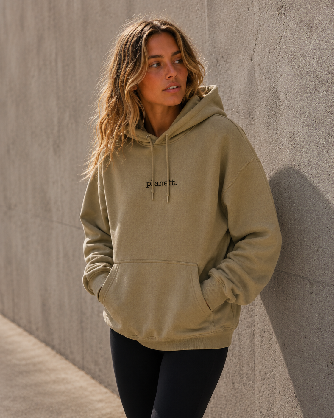Sand Oversized Heavy Hoodie