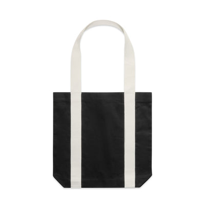 Two-Tone Carrie Tote 1008 - Black/Cream
