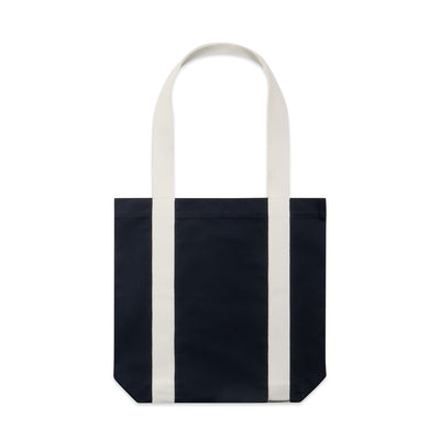 Two-Tone Carrie Tote 1008 - Navy/Cream