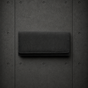 Recycled Long Wallet 1034 blank product on dark industrial concrete background