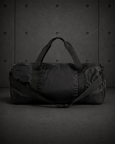 Recycled Light Duffel Bag 1038 blank product on dark industrial concrete background