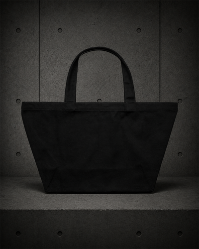 Oversized Tote Bag 1040 blank product on dark industrial concrete background