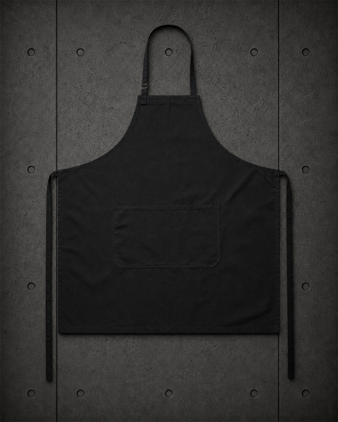 Canvas Apron 1080 blank product on dark industrial concrete background