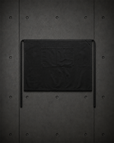 Canvas Half Apron 1081 blank product on dark industrial concrete background