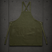 Carrie Apron 1082 blank product on dark industrial concrete background