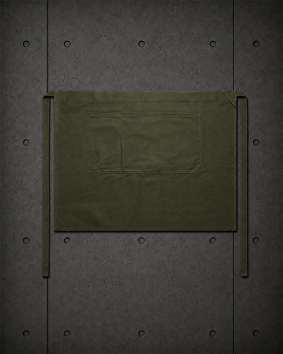 Carrie Half Apron 1083 blank product on dark industrial concrete background